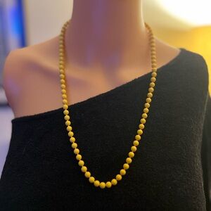 Vintage painted metal beaded necklace